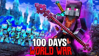 Surviving 100 Days in a Medieval World WAR...