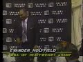 1994 michael moorer breaks podium at boxing press conference