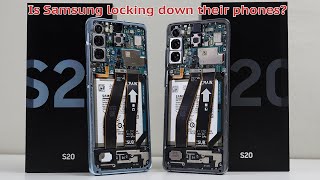 Is Samsung locking down 3rd party repairs? Galaxy S20 Teardown and Repair Assessment