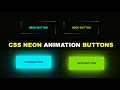 CSS neon animation button with flashing border effect