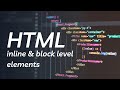 block vs inline in HTML document-flow? What are Block-level and inline-level elements