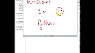 Python Tkinter Canvas - Draw and Write with Mouse Example - Beginners Python GUI Tutorial