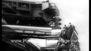 U.S.S. Constellation is rebuilt after tragic fire 1961 public domain archival newsreel footage