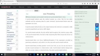 Difference between synchronized method and synchronized block in Java. | javapedia.net