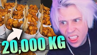 RUBIUS REACCIONA A 20 TONELADAS DE POLLO FRITO