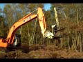 practicality brown tree clearance with dymax 14inch shear 14 second per cut cycle