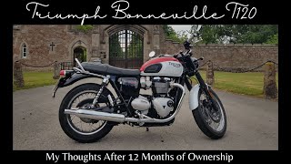 Triumph Bonneville T120 - ( 2020 Bud Ekins) My Thoughts After 12 Months Ownership + Upgrades Fitted