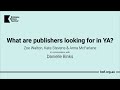 What are publishers looking for in YA? | Brisbane Writers Festival 2023