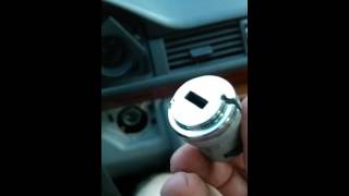 Removing lock tumbler with no key from 1992 Mercedes 300e part 2