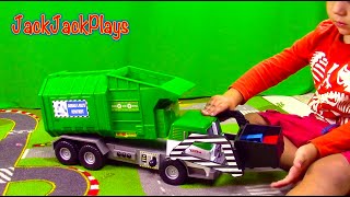 Garbage Trucks for Kids: Toy UNBOXING + Playing Legos Recycling - JackJackPlays Flashback