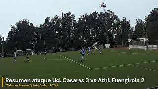 RESUMEN ATAQUE UD  CASARES VS ATHL  FUENGIROLA, MARCOS ROMERO QUIRÓS, CADETE 2024.