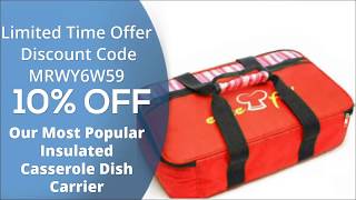 Hot Food Carrier Insulated Bags to Keep Meals Warm or Cold