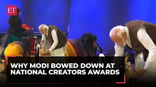 National Creators Awards: A touching moment as PM Modi presents award to Keerthika Govindasamy