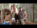 remote off grid log cabin on horseback