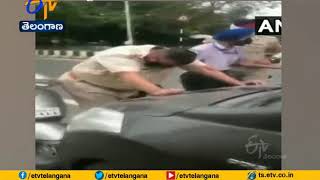 Youth Dragged ASI on Car's Bonnet | Caught by Police | in Jalandhar | Punjab