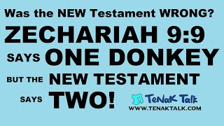 965 Zech 9:9 Is the New Testament WRONG? Was it ONE Donkey or TWO  w/ Rabbi Tovia Singer