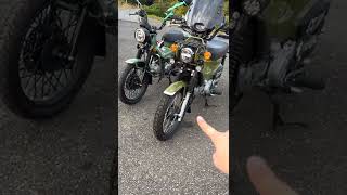 1分バイク解説! ハンターカブと(旧)クロスカブの比較! #shorts #バイク紹介