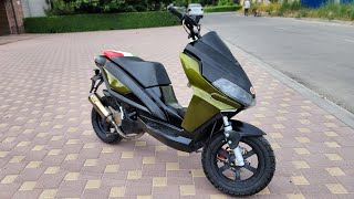 Восстановили скутер benelli arrow с мусорки, под тренд года. #rostscooter