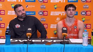 Adam Forde and Taran Armstrong press conference vs South East Melbourne Phoenix - Round 16, NBL25