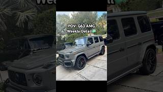 Mercedes G63 AMG Weekly Maintenance Wash!🧼 #mobiledetailing #carcleaning #amg #mercedes #cars