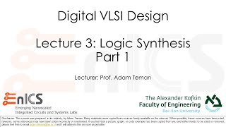 DVD - Kahoot for Lecture 3: Logic Synthesis Part 1