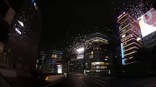 東京高速道路 汐留JCT～ 神田橋JCT 雨の夜 Tokyo Expressway rainy night drive 180619