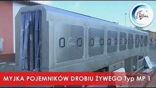 Myjka pojemników drobiu żywego, typ MP-1- Live bird crate washer , MP-1 type