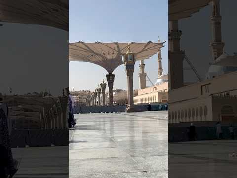 Indahnya Pelataran Masjid Nabawi Dengan Payung Raksasa #mesjidnabawi # ...