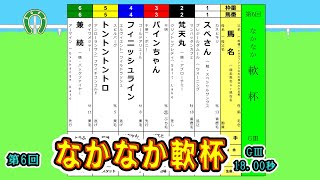 【ソフト競馬】第6回＜なかなか軟杯＞（GⅢ・18.00秒）＞（2025/1/26）