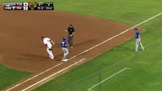 TOR@PHI: Giles retires Revere to earn the save