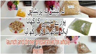 Easy monthly freezer meal preparation recipes| 07 types of marinated recipes| guest menue ideas