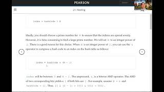 Daniel Liang Python Video Section 21.3 Hash Functions and Hash Codes and Compression