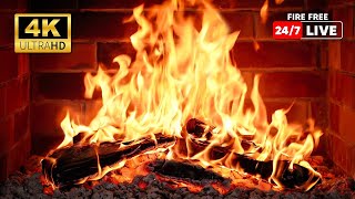 🔥 Cozy Fireplace 4K UHD! Fireplace with Crackling Fire Sounds. Fireplace Burning for TV 4K.