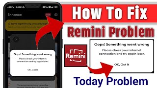 Remini Please Check Your Internet Connection  How To Fix Remini Opps Something Went Wrong Problem