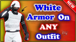 GTA5 I *NEW* WHITE Body Armor On ANY Outfit! I HOW TO MERGE I Patch 1.58!