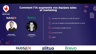 Matinée Sales & Marketing - Comment l'IA augmente vos équipes sales & marketing ?