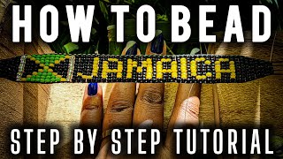 How to bead the Jamaican Flag friendship bracelet