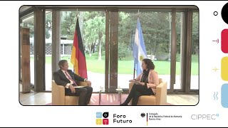 Presentación del Foro Futuro: entrevista de Gala Díaz Langou y el Embajador de Alemania Ulrich Sante