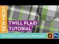 Twill Plaid Patterns in Adobe Illustrator & Photoshop