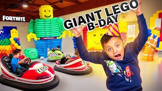 Giant LEGO Birthday Party or FORTNITE?  Shawn's Bday Vlog (FV Family)