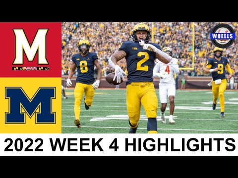 #4 Michigan Vs Maryland Highlights | College Football Week 4 | 2022 ...