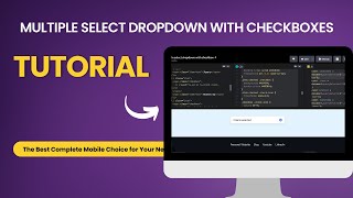 Multiple select dropdown with checkboxes Tutorial!