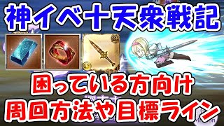 【グラブル】神イベント 十天衆戦記 困っている方向け 効率的な周回方法や状況別目標ライン「グランブルーファンタジー」