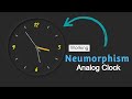 Neumorphism JavaScript Clock|| Create Analog Clock Using HTML, CSS & JavaScript