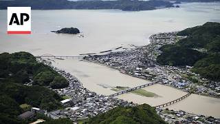 Emergency flood warning issued as Tropical Storm Jangmi hits Japan