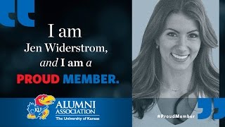 KU Alumni Association Proud Member, Jen Widerstrom