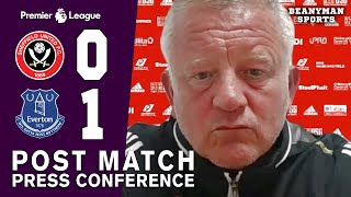 Sheffield United 0-1 Everton - Chris Wilder - FULL Post Match Press Conference