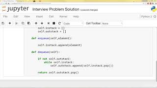 Implement a Queue using 2 Stacks Interview Problem SOLUTION-41