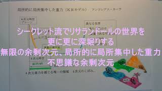 シークレット流でリサランドールの世界を更にさらに深堀りする　無限の余剰次元、局所的に局所集中した重力、不思議な余剰次元