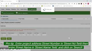 6. How to: Submit your Pre-Application through the Online Permitting Service Portal